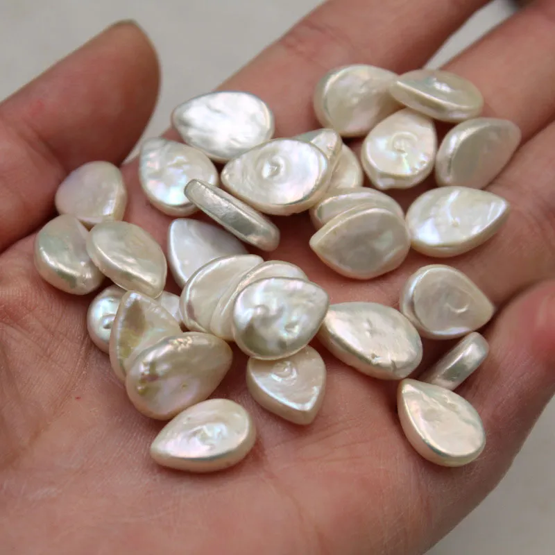 Wholesale Biwa Shaped Freshwater Pearl Beads For Bracelets Cultured Natural  White Conch Pearl In Teardrop Shape From Kpearljewelry, $1.28