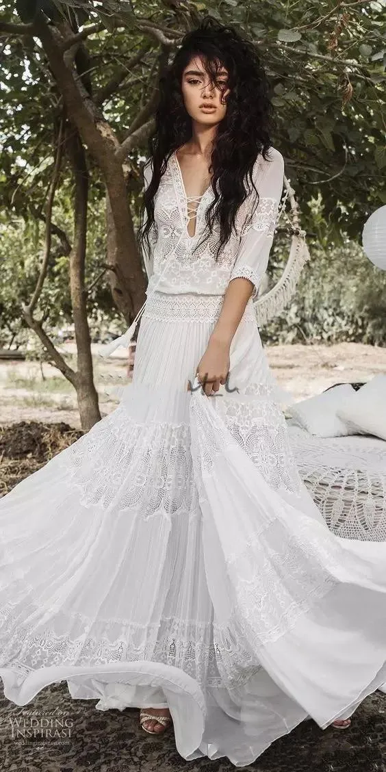 17 Grecian Style Wedding Dresses Brides Will Love | Wedding Spot Blog