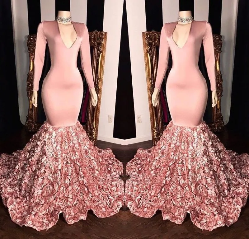 Unique 2019 Open Back Lace Mermaid Long Prom Dress Unique 2019 Open Back Lace Mermaid Long Prom Dress