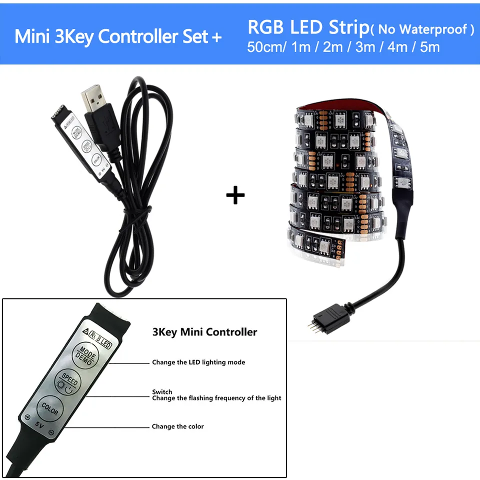Mini LumièRe LED USB, éClairage IntéRieur LED de Voiture RGB DC 5V, LumièRe  de D'Ordinateur