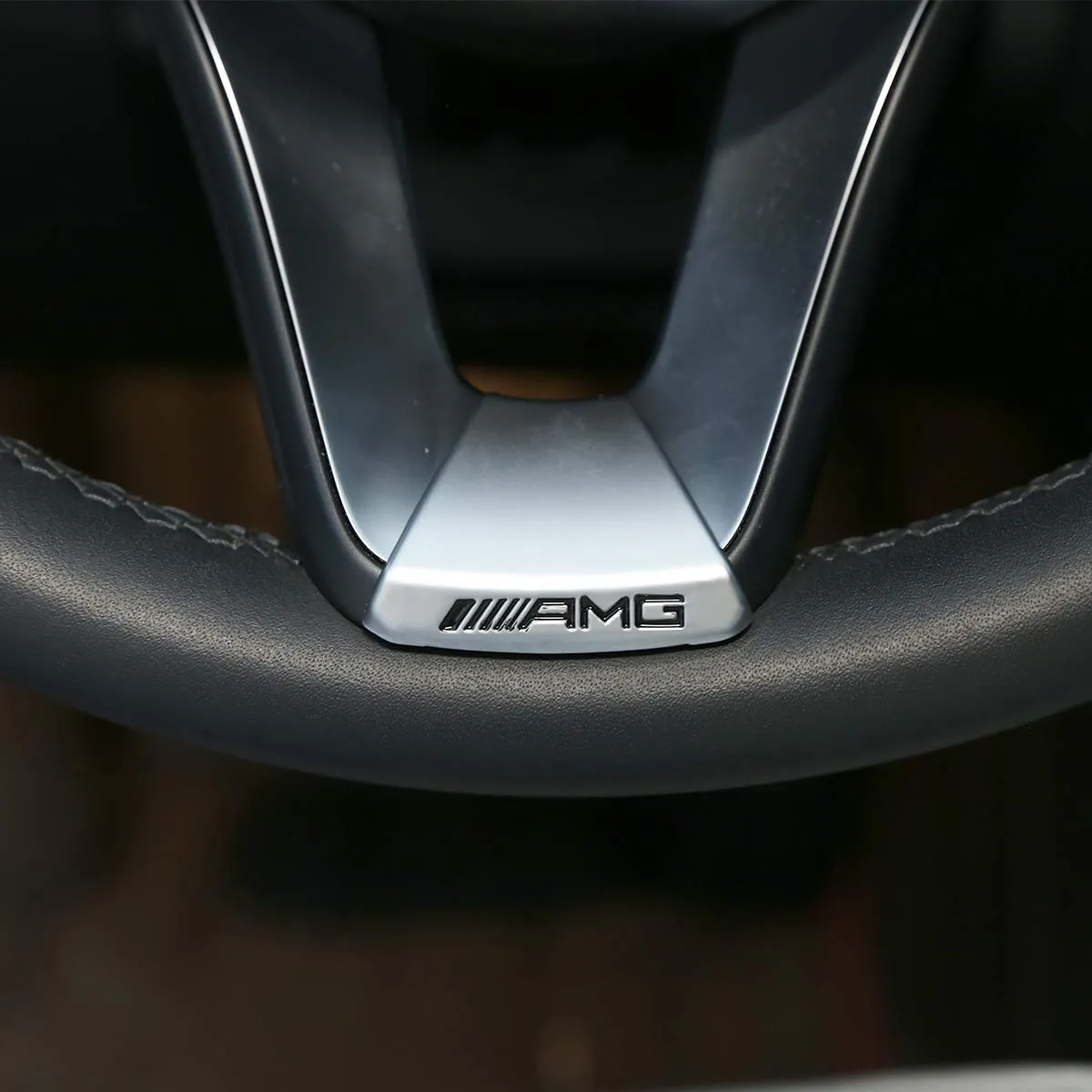 Zinc alloy Round Steering Wheel Emblem Decor Decal Badge Decoration AMG For Mercedes Benz W177B C E Class GLA CLA GLC GLE GLS W213 W205 x253