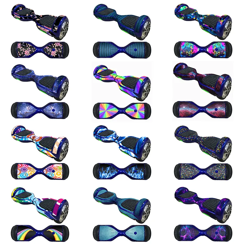 1Set Cool Self Balancing Two Wheel Scooter Skin Cover Hover Skate Board Sticker 6.5 inch Skin Cover Smart Skate Board Sticker