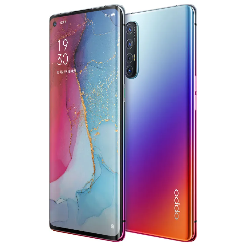 Originele OPPO RENO 3 PRO 5G MOBIELE TELEFOON 8GB RAM 128 GB ROM Snapdragon 765G OCTA CORE 48MP AF HDR NFC OTA Android 6.5 "Amoled Full Screen FingerPrint ID Face Smart Mobiele Telefoon