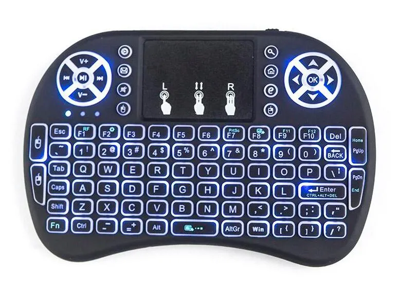 Rii I8 Teclado Inalambrico Retroiluminacion 2.4G Air Mouse Teclado Control Remoto Touchpad Para Smart Android TV Box Juego 3D Notebook Tablet Pc De 5 09 DHgate