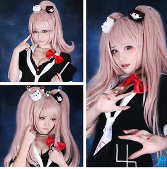 65 Danganronpa 2 Junko Enoshima Long Pink Cosplay Wig Honeytaves 4 897 DHgate