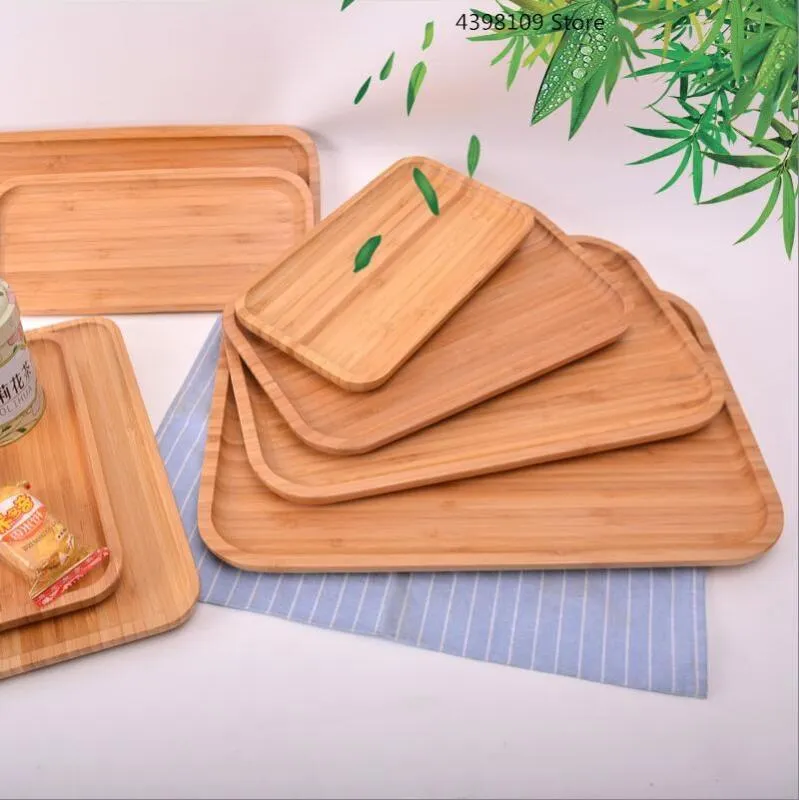 Küchenlagerorganisation Bambus Tablett Rechteckige Japanische Platte Snacks  Gebäckfruchtplatte Haushaltsrestaurant TRAYVon 38,06 €