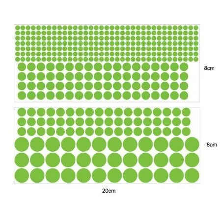 407pcs glöd i den mörka stjärnväggen klistermärken runda dot ljusa barn rum dekor vinilos dekorativos sovrum dekoration.