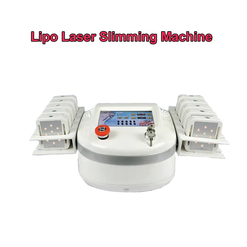 Professionele Draagbare Diode Lipolaser Lipo Laser Gewichtsverlies Niet Invasive 10 Pads 650nm980nm Afslanken Machine Vet Brandende Schoonheidsapparatuur