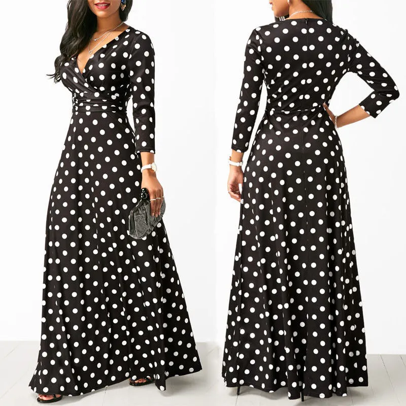 Vestidos de sale lunares para señoras