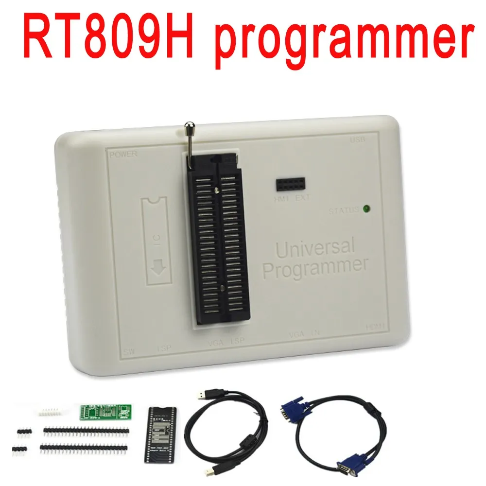 Freeshipping Original RT809H EMMC-NAND Flash Extremt Fast Universal Programmerare Bättre än RT809F / TL866CS / TL866A / NAND