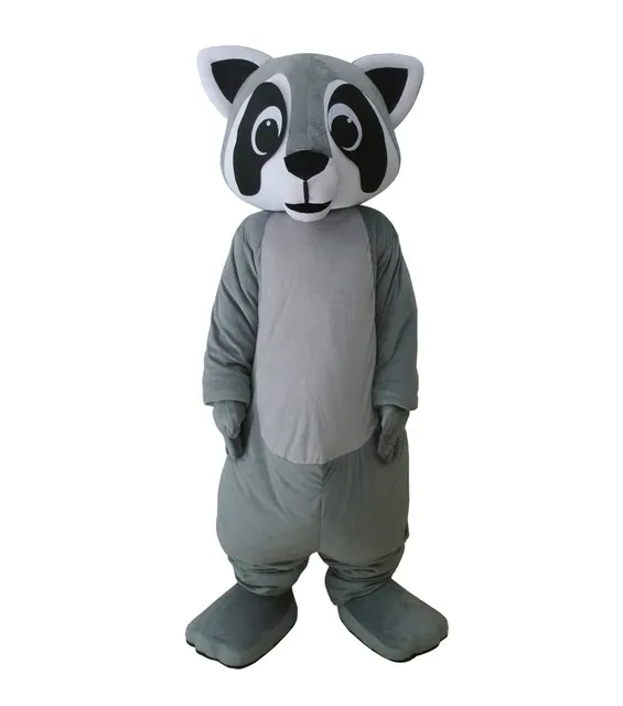 Halloween Little Raccoon Mascot Costume Cartoon coon Brar Animal Anime theme character Christmas Carnival Party Fancy Costumes Adult Outfit