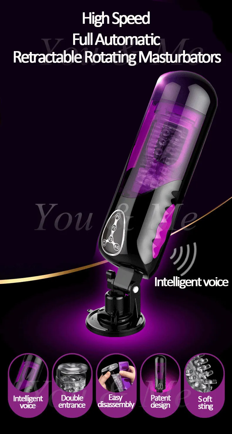 Electric Automatic Masturbator With Heating And Piston Function_voghion.com