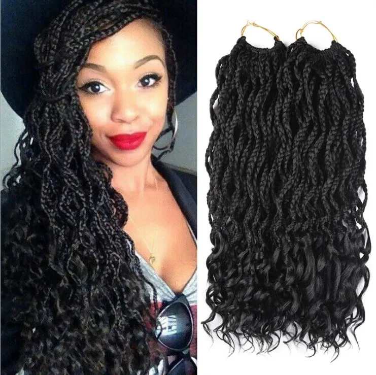 Hot! 1Packs 18 3X Box Braids With Curly Ends Synthetic Hair Extensions Twist Crochet Braids Hairstyles Kanekalon Braiding Long Dreadlocks From Zyhbeautyhair, $18.1 | DHgate.Com Hot! 1Packs 18 3X Box Braids With Curly Ends Synthetic Hair Extensions Twist Crochet Braids Hairstyles Kanekalon Braiding Long Dreadlocks From Zyhbeautyhair, $18.1 | Dhgate.Com