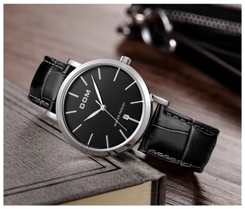 Dom Watch Casual Waterproof Vine Table Ultra Thin Male Table