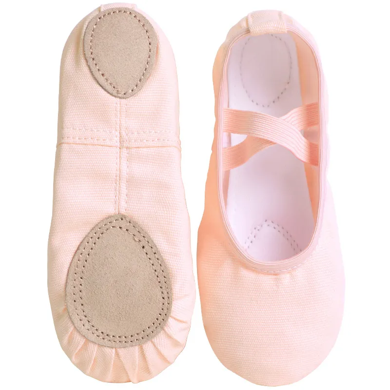 New Design Kids Dance Slippers Adult Professional Canvas Soft Sole Ballet Shoes Girls Women Children Ballet Slippers