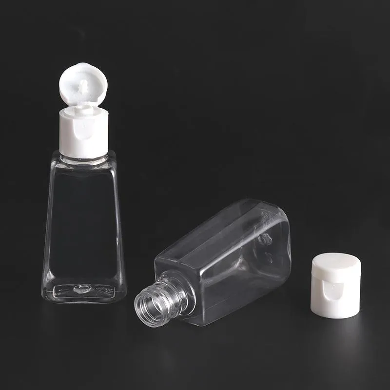 30ML Vuoto Trasparente Disinfettante per le mani Bottiglia di gel Sapone per le mani E Bottiglia di liquido Bottiglie da viaggio per animali domestici Caldo negli Stati Uniti Regno Unito Canada Mercato