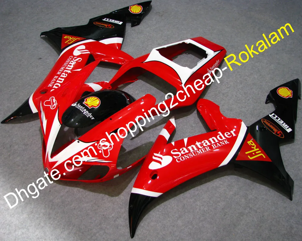 YZF1000 02 03 Compression Motorcycle Fairing For Yamaha Parts YZF R1 2002 2003 YZF-R1 Red Black Bodywork Fairings (Injection molding)