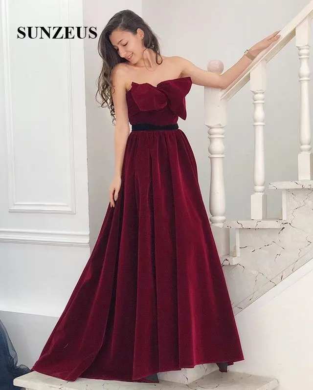 Vestidos de store noche burgundy