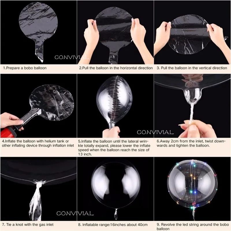 24inch Bobo Balloon with Birthday Stickers DIY Decor Helium Inflatable