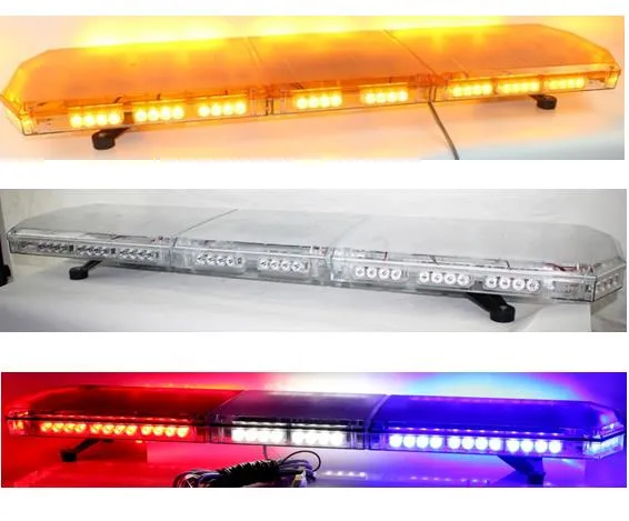 Ücretsiz kargo 120 cm / 47 inç led lightbar led işık bar araba flaş flaş işık bar ambulans lightbar emergecy uyarı lightbar amber tow bar