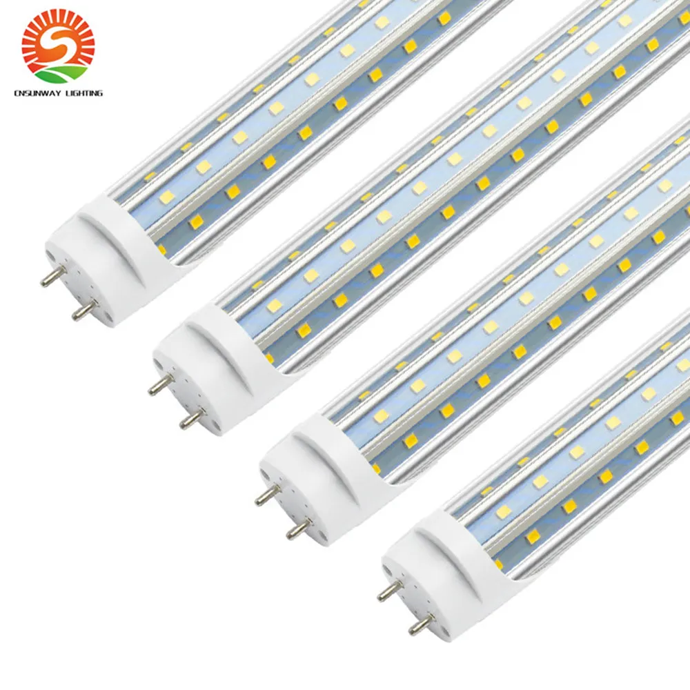 D-Shaped T8 G13 quatro pés levou tubo de 1,2 m luzes 60W branco fresco Led tubo fluorescente Lâmpadas AC85-265V CE UL FCC