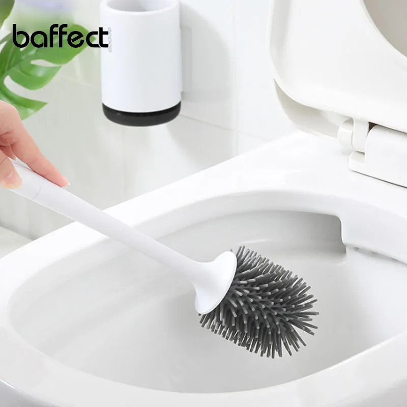  Escobilla de inodoro y soporte de aluminio, juego creativo de  cepillo de baño para baño, cepillo de limpieza de inodoro (color negro) :  Hogar y Cocina