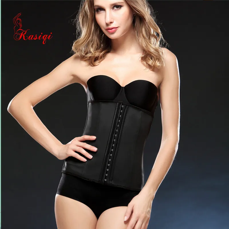 Corsetto nero Shaper del corpo tranier all'ingrosso della vita del lattice che dimagrisce il corsetto Shaperwear delle donne