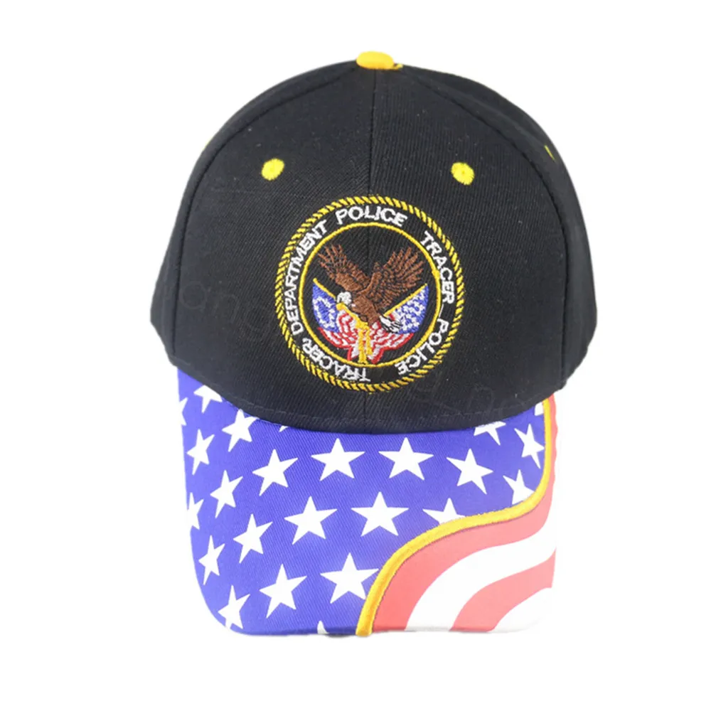 Fashion-4styles Donald Trump Hat Camouflage USA Flagga Baseball Cap Håll Americahat 3D Broderi Star Letter Justerbar Snapback FFA3140