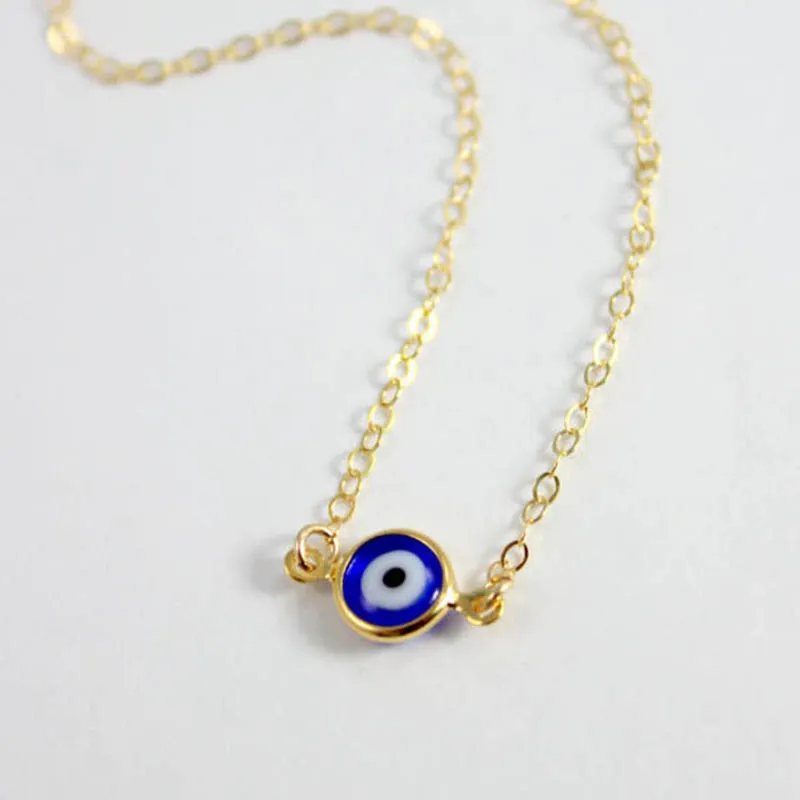Geheimnisvolle Türkische Blaue Auge Anhänger Halskette Frauen Halsband  Kurze Halskette Partei Schmuck Geschenk Colgantes Mujer Moda Von 18,72 €