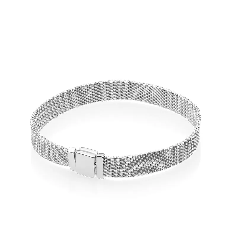 Nouveau bracelet de montre de mode hommes femmes main chaîne réflexions Bracelet ensemble boîte d'origine pour Pandora 925 Bracelets en argent Sterling