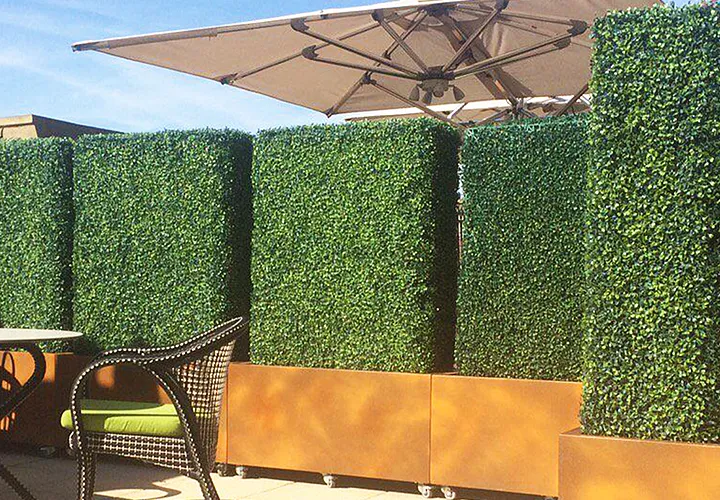 Uland 50x50cm Outdoor Boxwood Boxwood Hedge Privacy Recinzione Decorazione foglia a prova di UV Decorazione per giardino Balcone di nozze Storefront Home