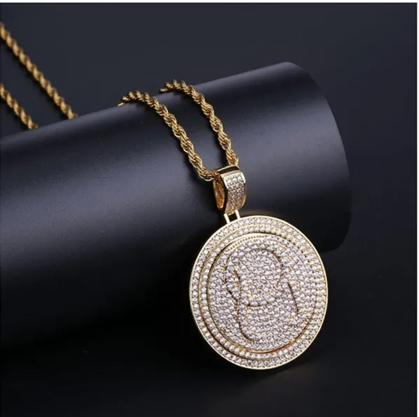 Hip Hop Jewelry Iced Out Pendant Mens Gold Chain Rapper Migos XO