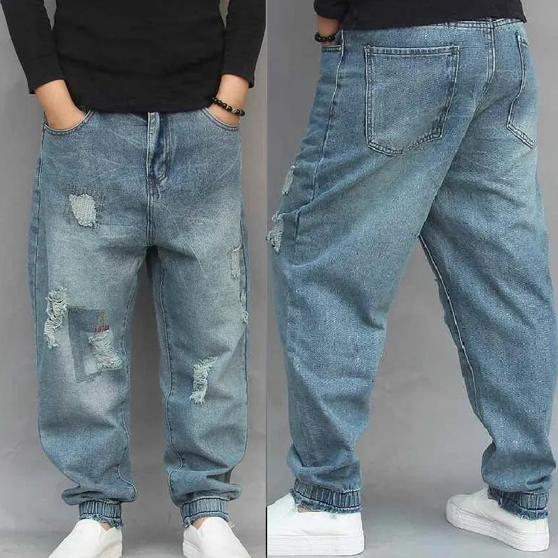 2020 Hip Hop De Los Hombres De Los Pantalones Vaqueros Flojos Harem Holgado  Cónicos Pantalones De Mezclilla Pantalones De La Manera De Los Hombres De  Los Pantalones Vaqueros Pantalones Vaqueros Flojos Street