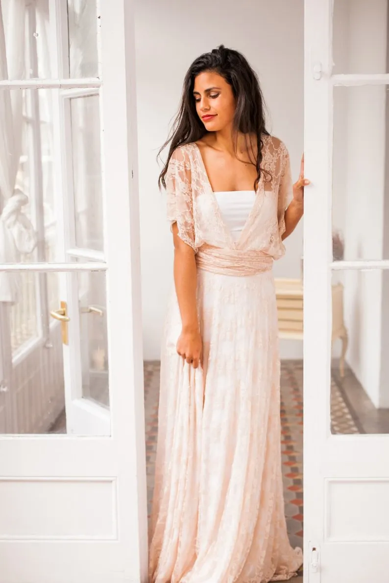 Simple Lace Vintage Wedding Dresses: Romantic Boho Beach Bridal Gowns with  Sexy Backless Design from Dhgate A-Line Wedding Dresses - price 152.77