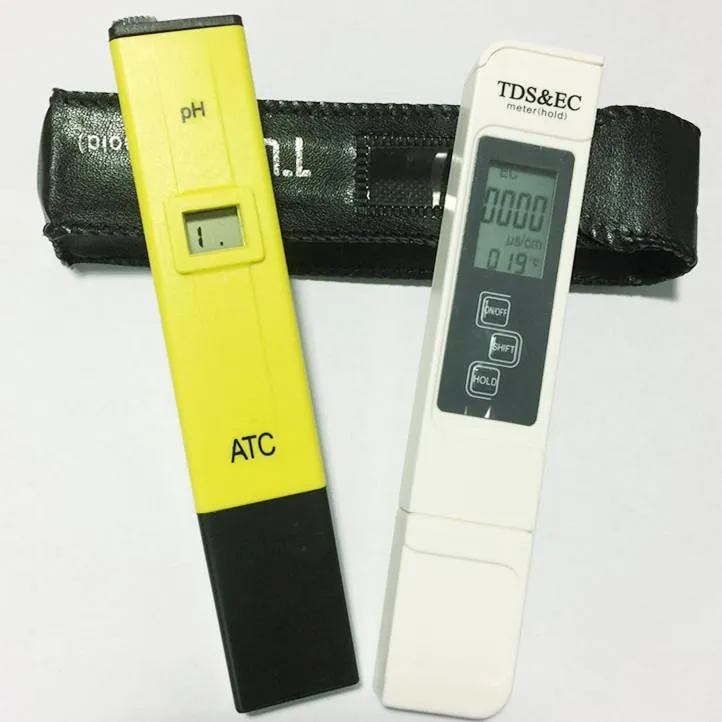 LCD numérique 0.1 PH stylo ph-mètre + TDS EC Test eau PPM filtre testeur de piscine hydroponique