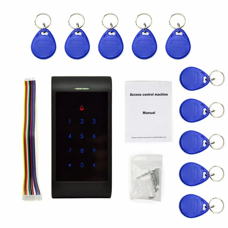 X8-ID 125kHz One Door Access Control System Machine Electric Strike Lock 10 ID-kort