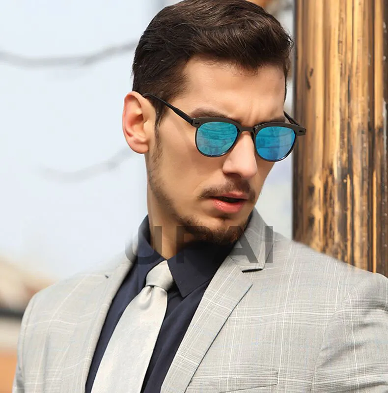 Retro Polarized Aluminum Non Polarized Sunglasses For Men And