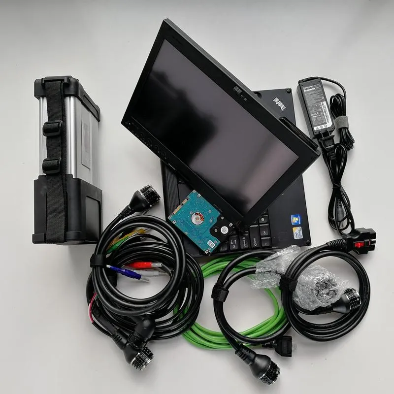 Сканер для диагностики mb star, SD Connect C5 Xentry с ноутбуком X200T, сенсорный экран, супер SSD, готовый к использованию
