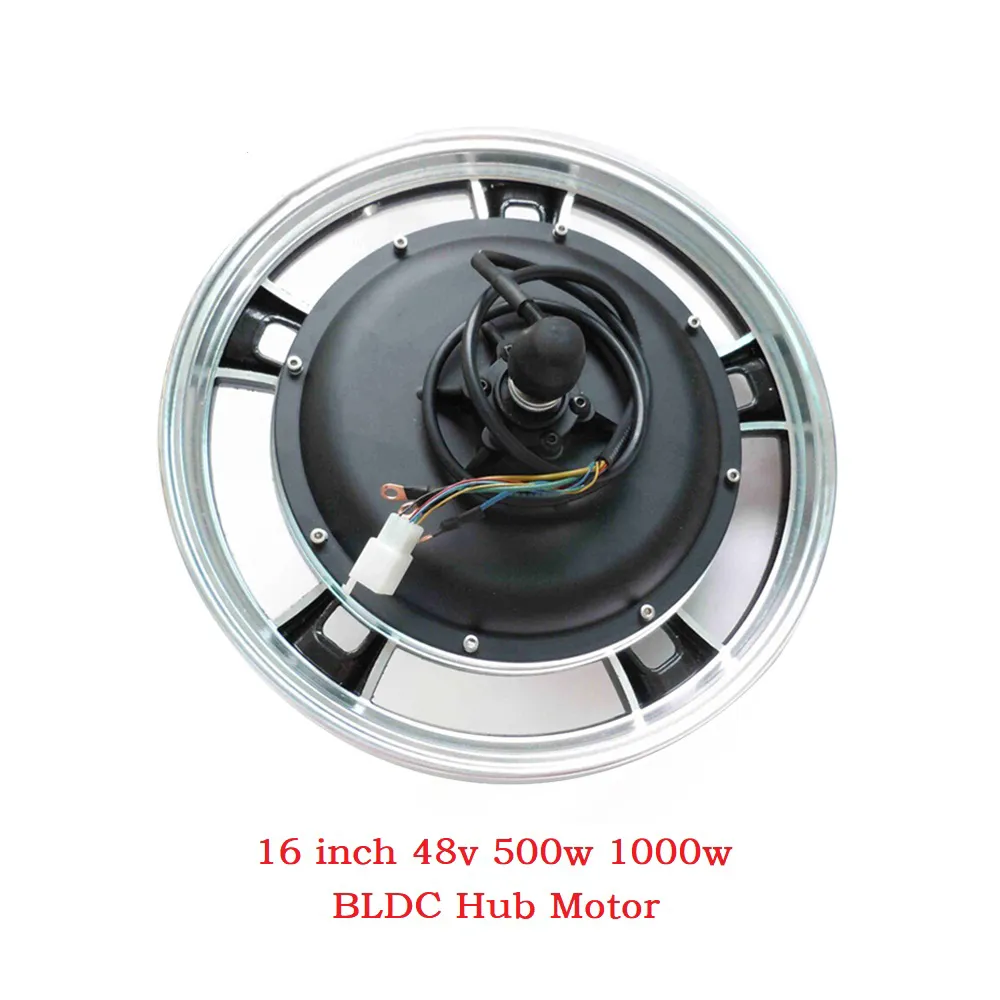 Electric Bike conversion kit 16 inch 48v 500w 1000w BLDC Hub Motor for mountain bike Front Drive Rear Drive electric Motor wheel