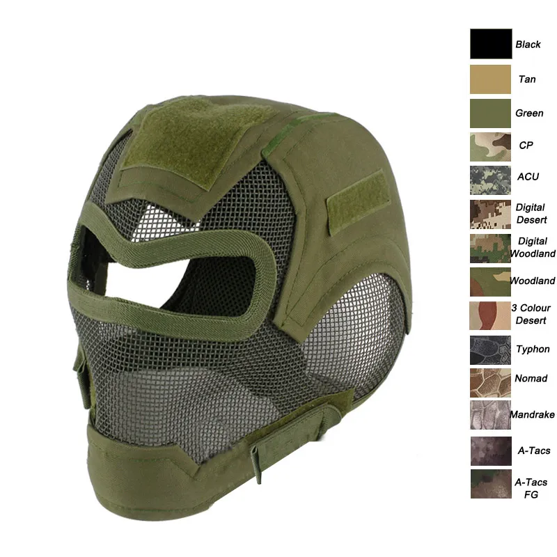 Outdoor Airsoft Shooting Tactical Mask Protection Gear V7 Metal Steel Wire  Mesh Full Face NO03 010 From Sunnystacticalgear, $21.81