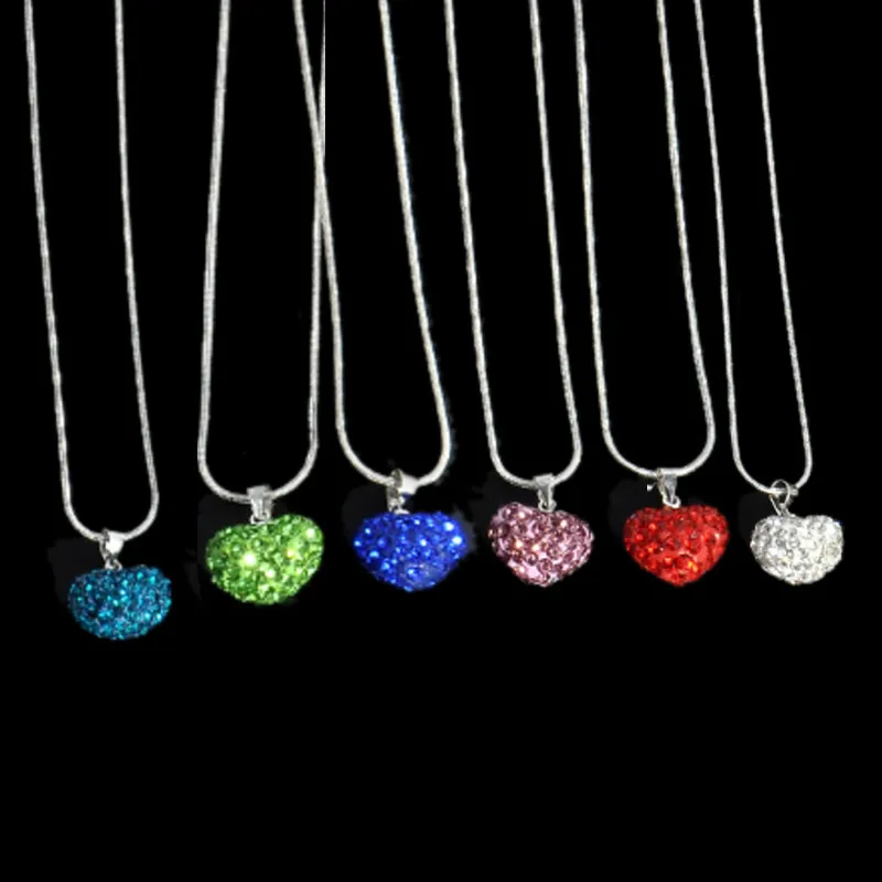 liefde hart nieuwe flessen en liefde kristal hanger ketting goedkope diamant legering ketting trui ketting medaillon sieraden yd0084