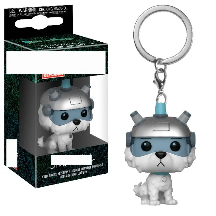Rick And Morty Filmes Anime Funko POP Pendant Keychain Snowball Dog Dog