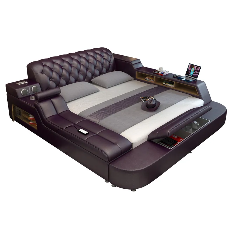1023TB023 Modern Soft Bed Tatami Bedroom King Queen Double Size 