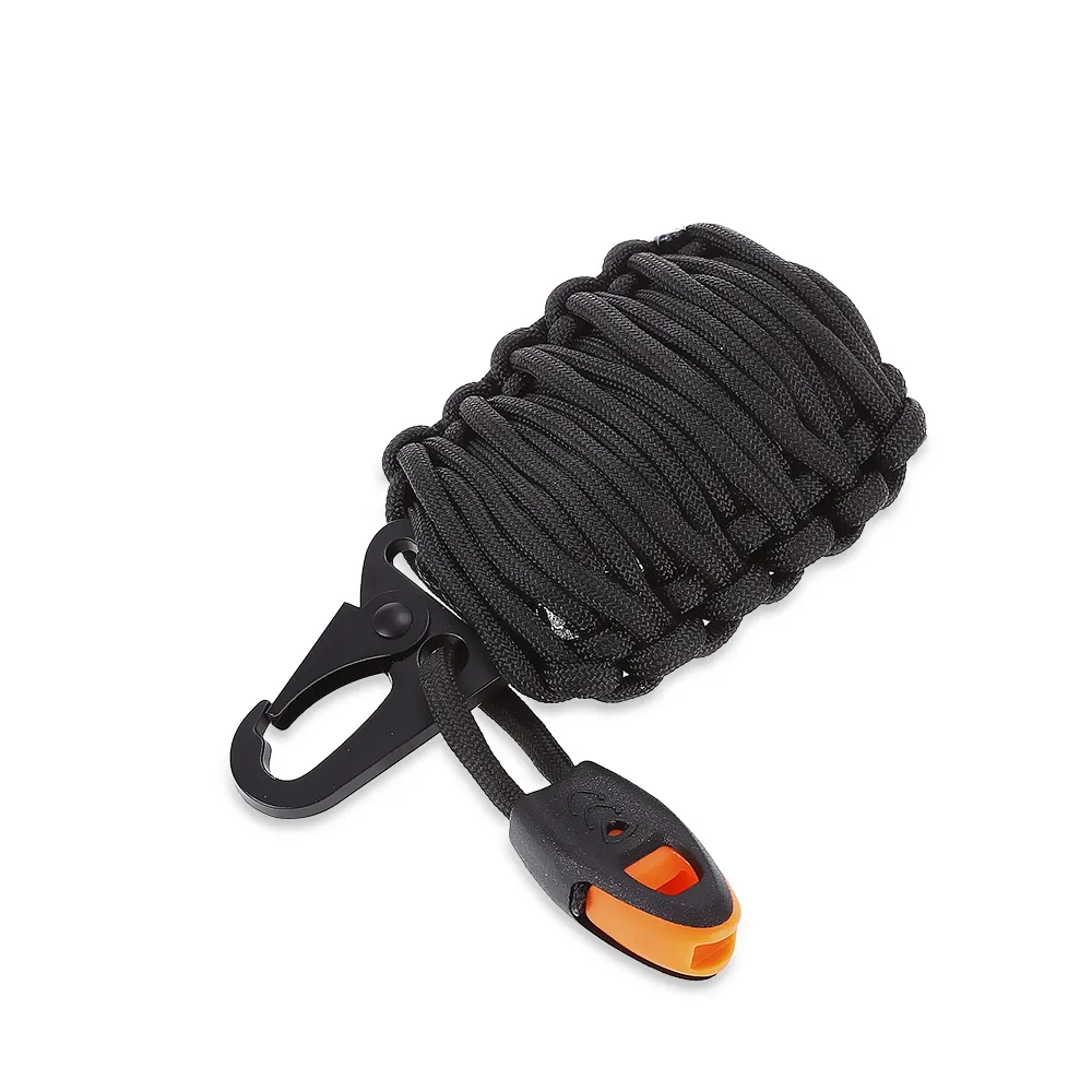 Whistle Paracord Bracelet 6 In 1 Paracord Bracelet Rope Cutter Fire Starter  | eBay