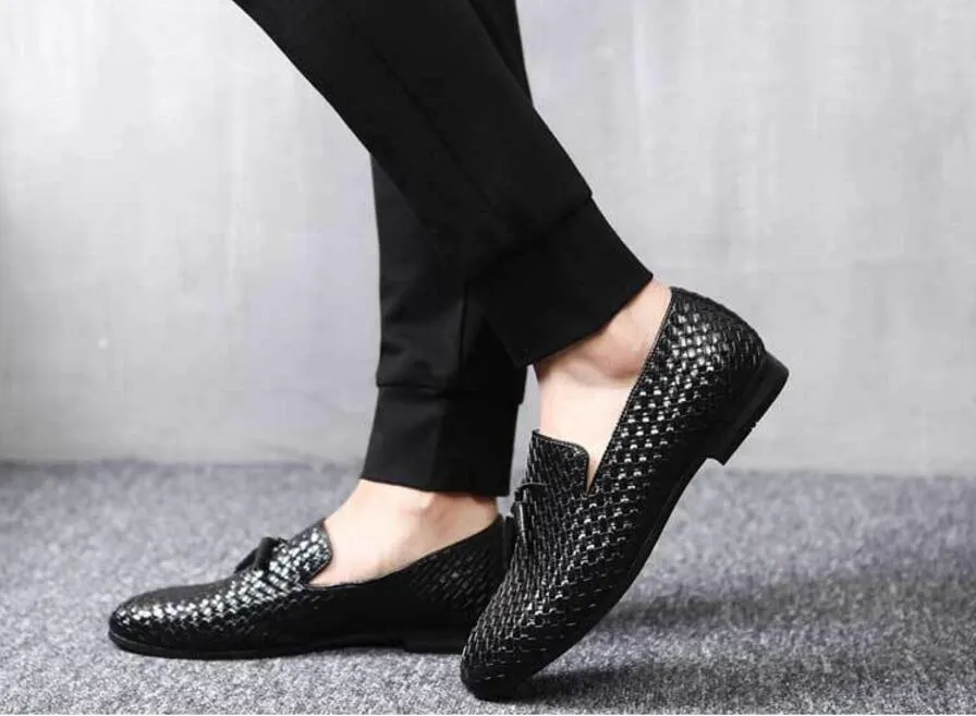 Wholesale Italian Crocodile Leather Loafers For Men Hot Sale Formal Dress Formal Shoes For Men Weave In Oxfords For Weddings And Office Wear At Only 43.33 DHgate.Com