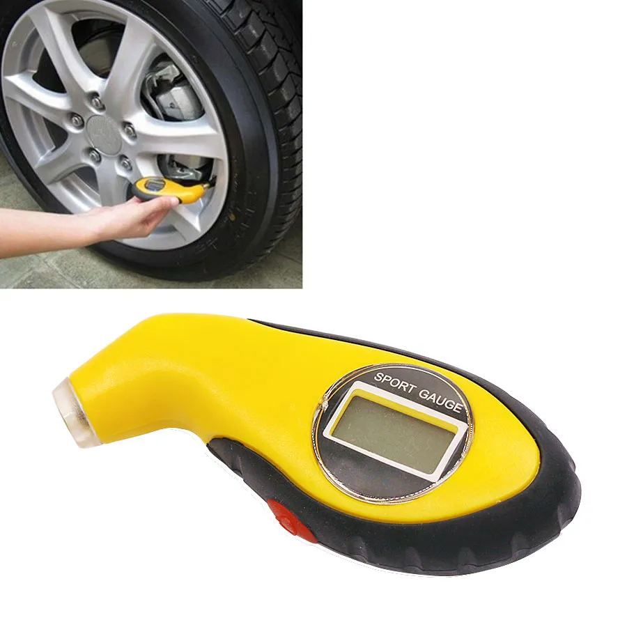 Strumenti diagnostici Misuratore di pressione dei pneumatici Manometro Barometri Tester Digital LCD Tire Air For Auto Car Motorcycle Wheel