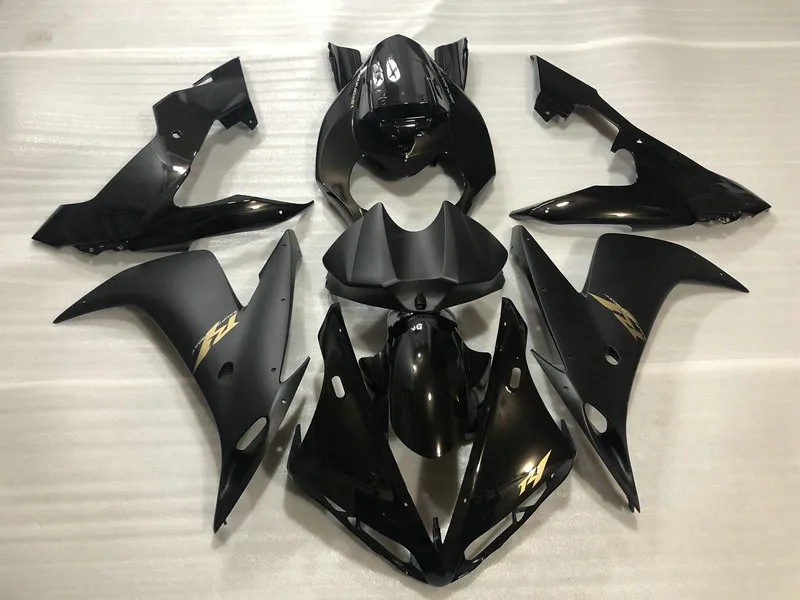 Injektionsfeoking Body Kit för Yamaha YZFR1 04 05 06 YZF R1 2004 2005 2006 YZF1000 ABS Svart Fairings Bodywork + Gifts GS35