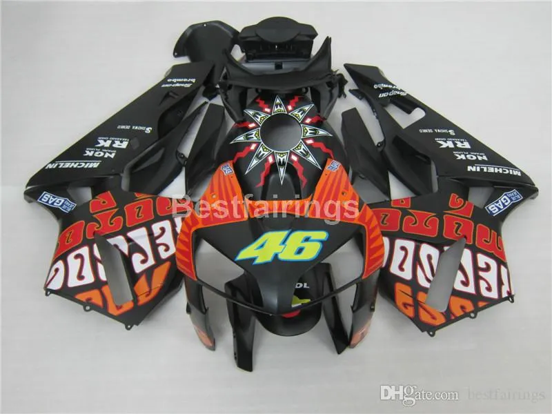 Injectie ABS 100% Fit voor Honda Backings CBR600RR 05 06 Rood Black Carrosserie Fairing Kit CBR600RR 2005 2006 FF29