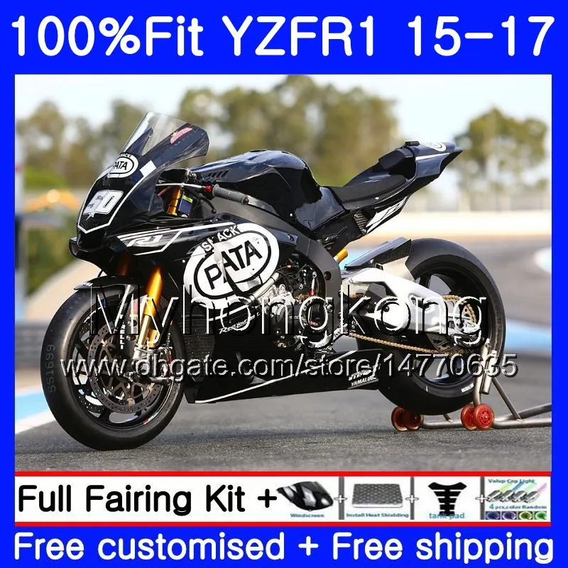 حقن الجسم لياماها YZF R1 1000 YZF-R1 15 16 17 243HM.1 YZF-1000 YZF R 1 YZF1000 YZFR1 Lucky Strike stock 2015 2016 2017 Fairings kit