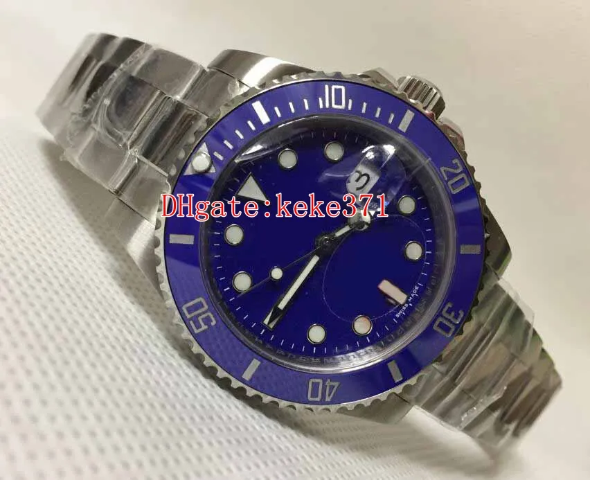 Topselling pulso 40 milímetros 116.619 116619LB Blue Steel Ceramic Bezel inoxidável Asia 2813 Movimento mecânico automático do relógio de Mens Relógios